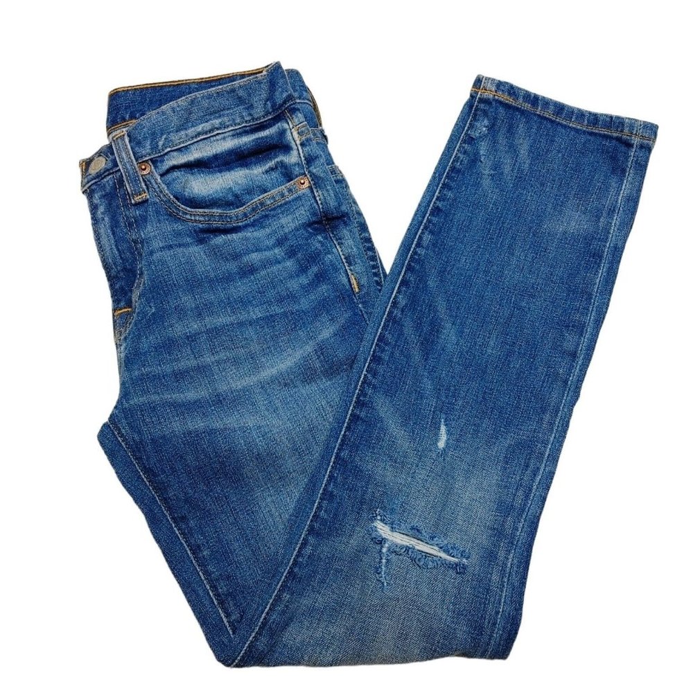 Frye Womens Melissa Skinny Jeans Distressed Size 24 x 27 inseam